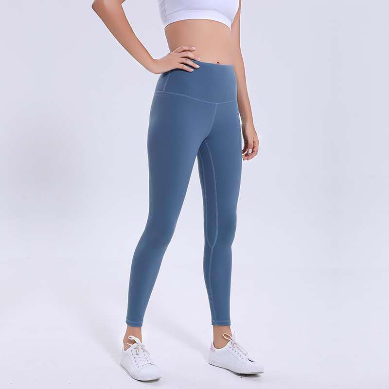 Colorvalue Squatproof Hip Up Yoga Fitness Leggings Women V-shape Solid Sport Gym Tights Top Quality Nylon Workout Pants XS-XL