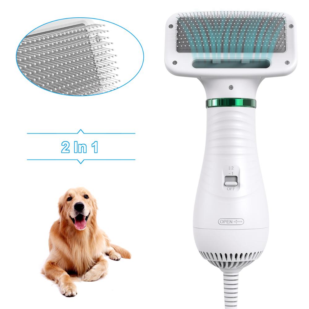 Household Portable Pet Grooming Hair Dryer With Slicker Brush Pet Cat Dog Hairbrush Dog Comb Pet Hair Dryer And Comb